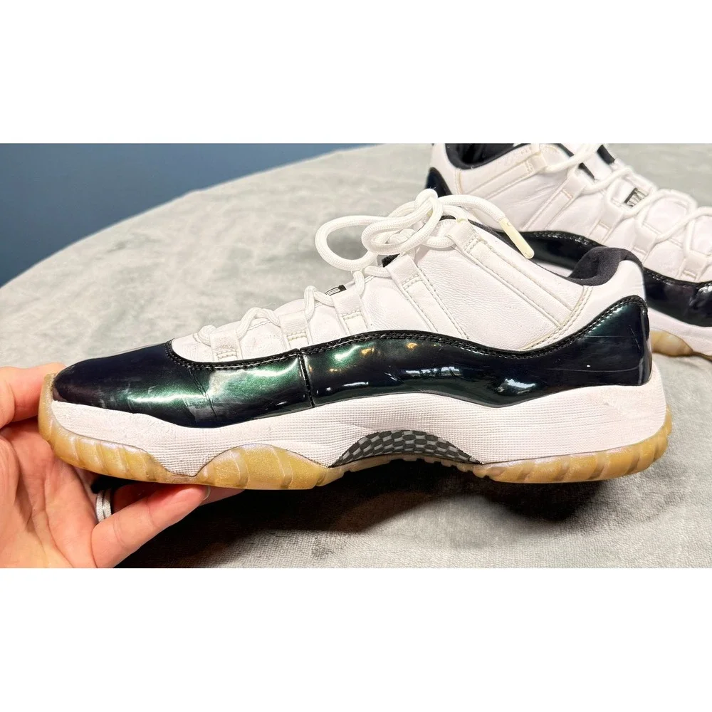 Air Jordan 11 Retro Low Mens 9 Iridescent Emerald 528895-145 Basketball Shoes